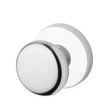 Round Passage Door Knob Set with Modern Round Rosette from Reserve Collection