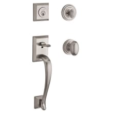 Napa Standard C Keyway Single Cylinder Keyed Entry Handleset with Traditional Round Rose and Ellipse Knob on Interior