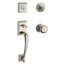 Napa Standard C Keyway Single Cylinder Keyed Entry Handleset with Traditional Round Rose and Round Knob on Interior