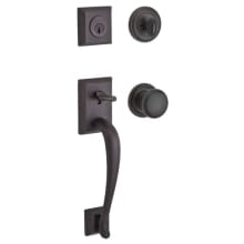 Napa Standard C Keyway Single Cylinder Keyed Entry Handleset with Traditional Round Rose and Round Knob on Interior