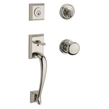 Napa Standard C Keyway Single Cylinder Keyed Entry Handleset with Traditional Round Rose and Round Knob on Interior
