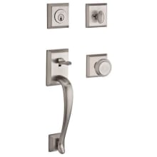 Napa Sectional Single Cylinder Keyed Entry Handleset with Interior Traditional Knob