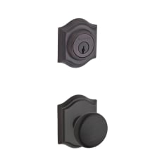Round Single Cylinder Keyed Entry Door Knob Set and Deadbolt Combo from the Reserve Collection