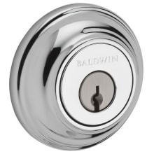 Traditional Round Single Cylinder Keyed Entry Deadbolt