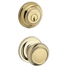 Traditional Single Cylinder Keyed Entry Door Knob Set and Deadbolt Combo from the Reserve Collection
