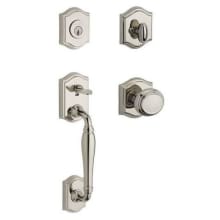 Westcliff Sectional Single Cylinder Keyed Entry Handleset with Interior Traditional Knob