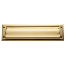 Package Sized Spring Tension Brass Letter Box Plate