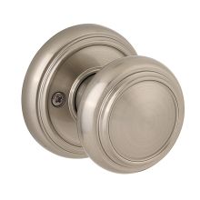 Alcott Reversible Non-Turning One-Sided Dummy Door Knob with Round Rosette from the Prestige Collection