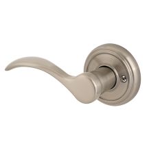 Tobin Left Handed Non-Turning One-Sided Dummy Door Lever with Round Rosette from the Prestige Collection