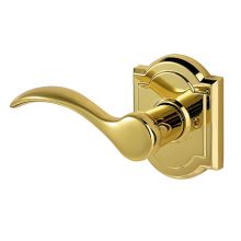 Tobin Left Handed Non-Turning One-Sided Dummy Door Lever with Arch Rosette from the Prestige Collection