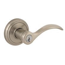 Tobin Keyed Entry Leverset with Round Rosette from the Prestige Collection