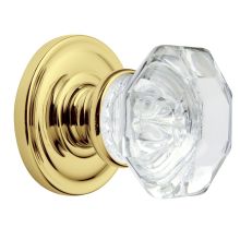 5080 Non-Turning One-Sided Dummy Door Knob with 5048 Rose from the Estate Collection