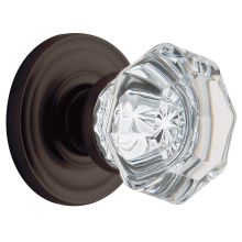 5080 Non-Turning One-Sided Dummy Door Knob with 5048 Rose from the Estate Collection