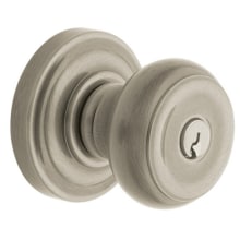 Colonial Reversible Non-Turning Two-Sided Dummy Door Knob Set with Classic Rosette from the Estate Collection
