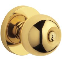 Contemporary Reversible Non-Turning Two-Sided Dummy Door Knob Set with Round Rosette from the Estate Collection