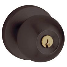 5215 Single Cylinder Keyed Entry Door Knob Set with 5046 Rose from the Estate Collection