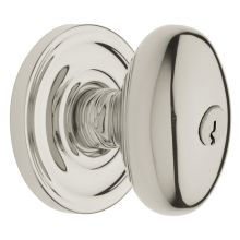 5225 Single Cylinder Keyed Entry Door Knob Set with 5048 Rose from the Estate Collection