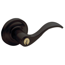 Wave Reversible Non-Turning Two-Sided Dummy Door Lever Set from the Estate Collection