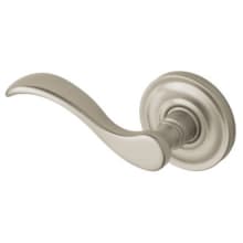 5455V Left Handed Non-Turning One-Sided Dummy Door Lever with 5048 Rose from the Estate Collection