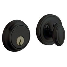 Traditional Solid Brass Single Cylinder Keyed Entry Deadbolt from the Estate Collection