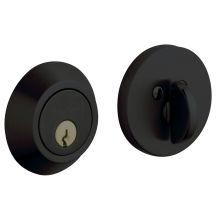 Contemporary Solid Brass Single Cylinder Keyed Entry Deadbolt from the Estate Collection