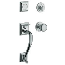 Madison Sectional Single Cylinder Keyed Entry Handleset with 5015 Interior Knob from the Estate Collection