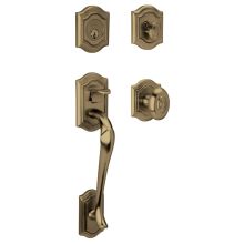 Bethpage Sectional Single Cylinder Keyed Entry Handleset with 5077 Interior Knob from the Estate Collection