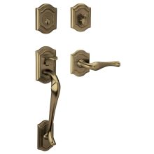 Right Handed Bethpage Single Cylinder Solid Brass Sectional Handleset with BETHPAGE INTERIOR LEVER