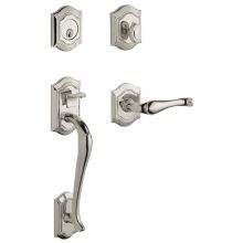 Right Handed Bethpage Single Cylinder Solid Brass Sectional Handleset with BETHPAGE INTERIOR LEVER
