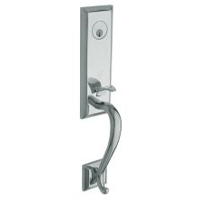 Stonegate Right Handed One Piece Single Cylinder Keyed Entry Handleset with 5445V Interior Lever from the Estate Collection