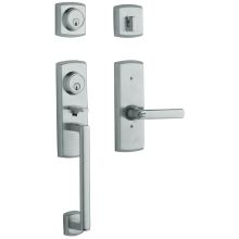 Soho Full Dummy Two Point Sectional Handleset with the Right Handed Soho Interior Lever