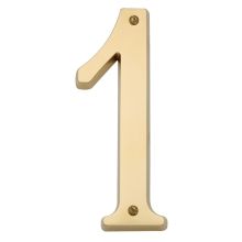 Solid Brass Residential House Number 1