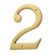 Solid Brass Residential House Number 2