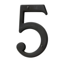 Solid Brass Residential House Number 5