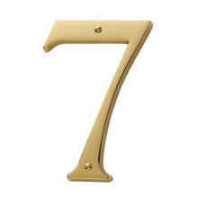 Solid Brass Residential House Number 7
