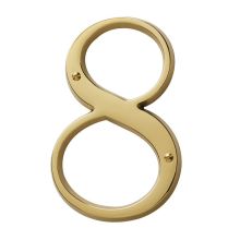 Solid Brass Residential House Number 8