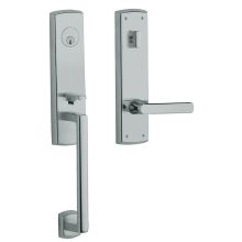 Soho Right Hand Single Cylinder Mortise Entrance Handleset Trim Set with 5485 Estate Collection Lever