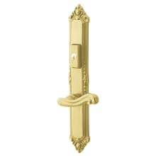 Kensington Door Configuration 5 Keyed Entry Multi Point Trim Lever Set with American Cylinder Above or Below Handle