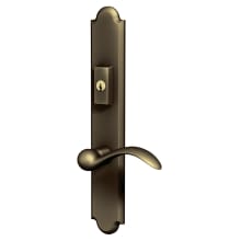 Boulder Door Configuration 6 Patio Multi Point Trim Lever Set with American Cylinder Above Handle