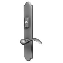 Boulder Door Configuration 6 Inactive Multi Point Trim Lever Set with American Cylinder Above Handle