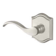 Curve Keyed Entry Single Cylinder Leverset with Traditional Arch Rose - Left Handed