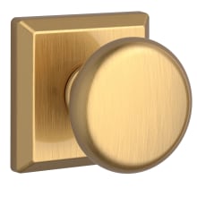 Round Non-Turning Two-Sided Dummy Door Knob Set with Square Rose
