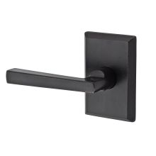 Taper Left Handed Non-Turning One-Sided Surface Mount Dummy Door Lever with Square Rosette from the Reserve Collection