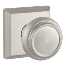 Traditional Non-Turning Two-Sided Dummy Door Knob Set with Square Rose
