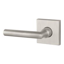 Tube Single Cylinder Keyed Entry Door Lever Set with Contemporary Square Rose