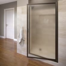 Sopora 63-1/2" High x 32-7/8" Wide Hinged Framed Shower Door with Obscured Glass