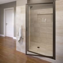 Sopora 63-1/2" High x 34-7/8" Wide Hinged Framed Shower Door with Clear Glass