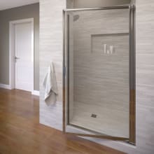 Sopora 63-1/2" High x 34-7/8" Wide Hinged Framed Shower Door with Clear Glass