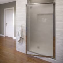 Sopora 67" High x 29-1/2" Wide Hinged Framed Shower Door with Obscured Glass