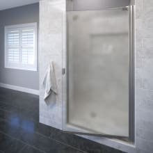 Armon 66" High x 28-1/8" Wide Hinged Semi Frameless Shower Door with Obscured Glass
